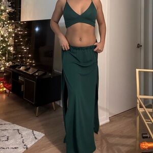 Two piece skit and crop top set. SHEIN. XS